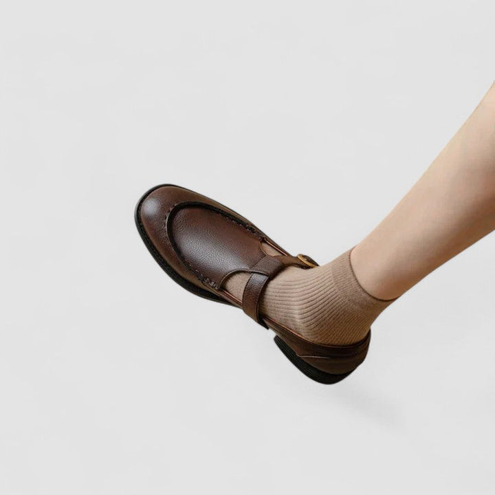 Avery - Scarpe ortopediche Mary Jane con punta quadrata