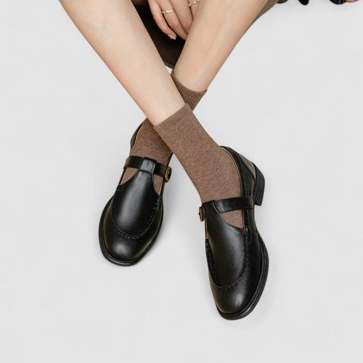 Avery - Scarpe ortopediche Mary Jane con punta quadrata